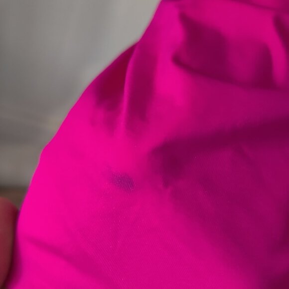 SOILED Lauren Ralph Lauren Molded Cup Halter Tankini Top Pink Size 14 $100 O282 - Picture 4 of 4